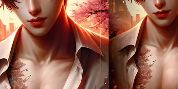 A captivating book cover featuring a sensual male character in an intimate urban setting, embodying desire and introspection.